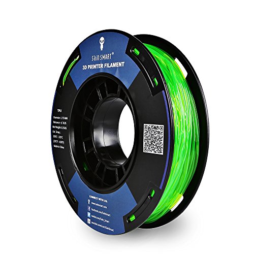 Flexible Green TPU Filament, 250g - 1.75mm