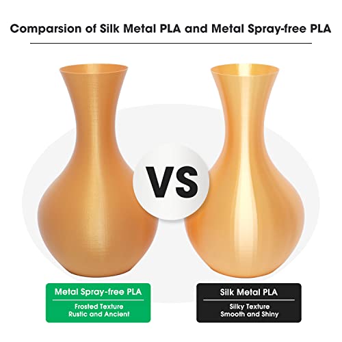 eSUN 1.75mm Metallic PLA Filament for 3D Printers