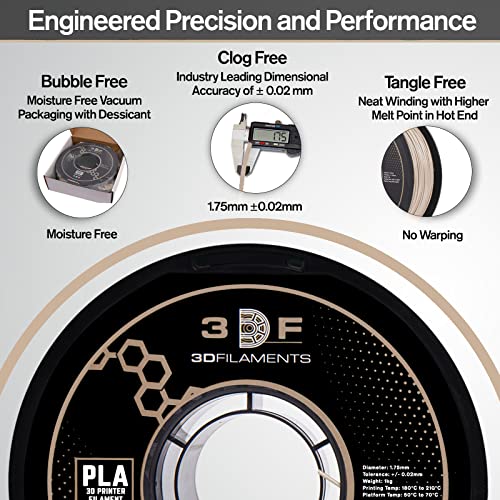 Wood PLA Filament for FDM 3D Printers