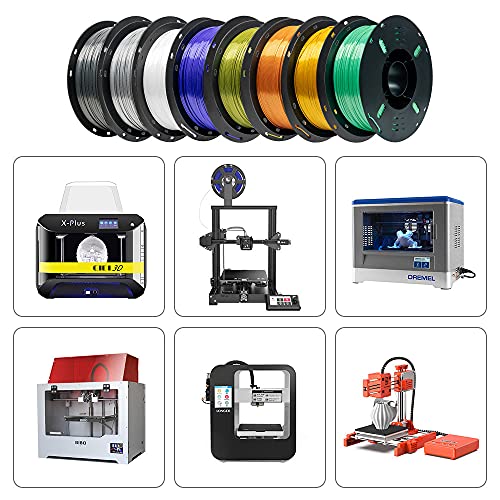 Silk Silver 3D Printer Filament 1.75mm, 1kg Spool