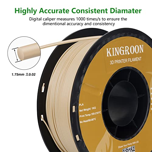 Kingroon Wood PLA 3D Printer Filament 1kg