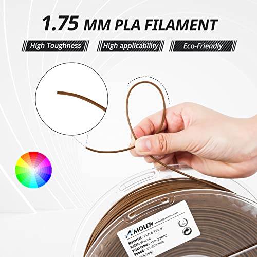 Dark Walnut 3D Printer Filament, 1KG