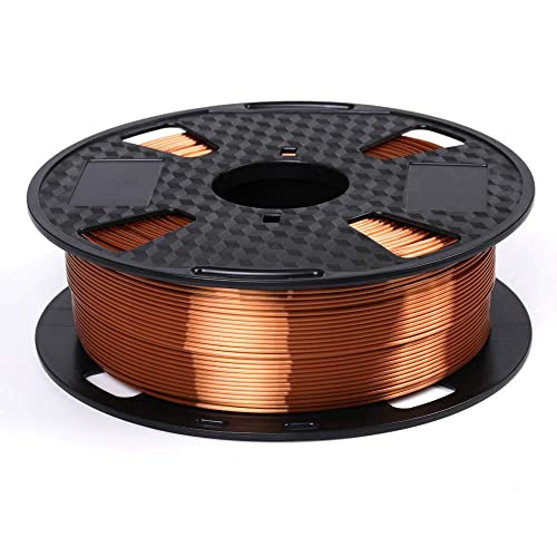 Silk Copper PLA Filament 1.75mm 1KG - Metallic Shine