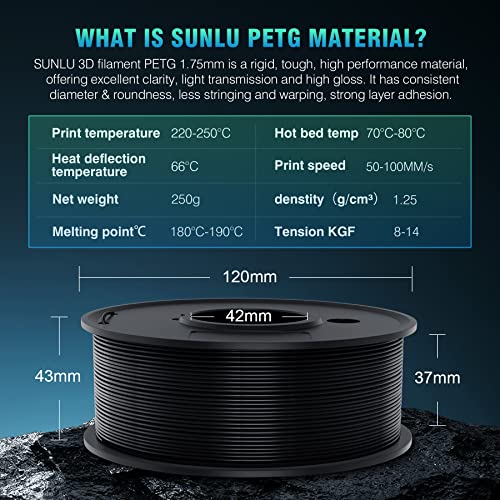SUNLU PETG Filament Bundle - 1.75mm, 8 Colors