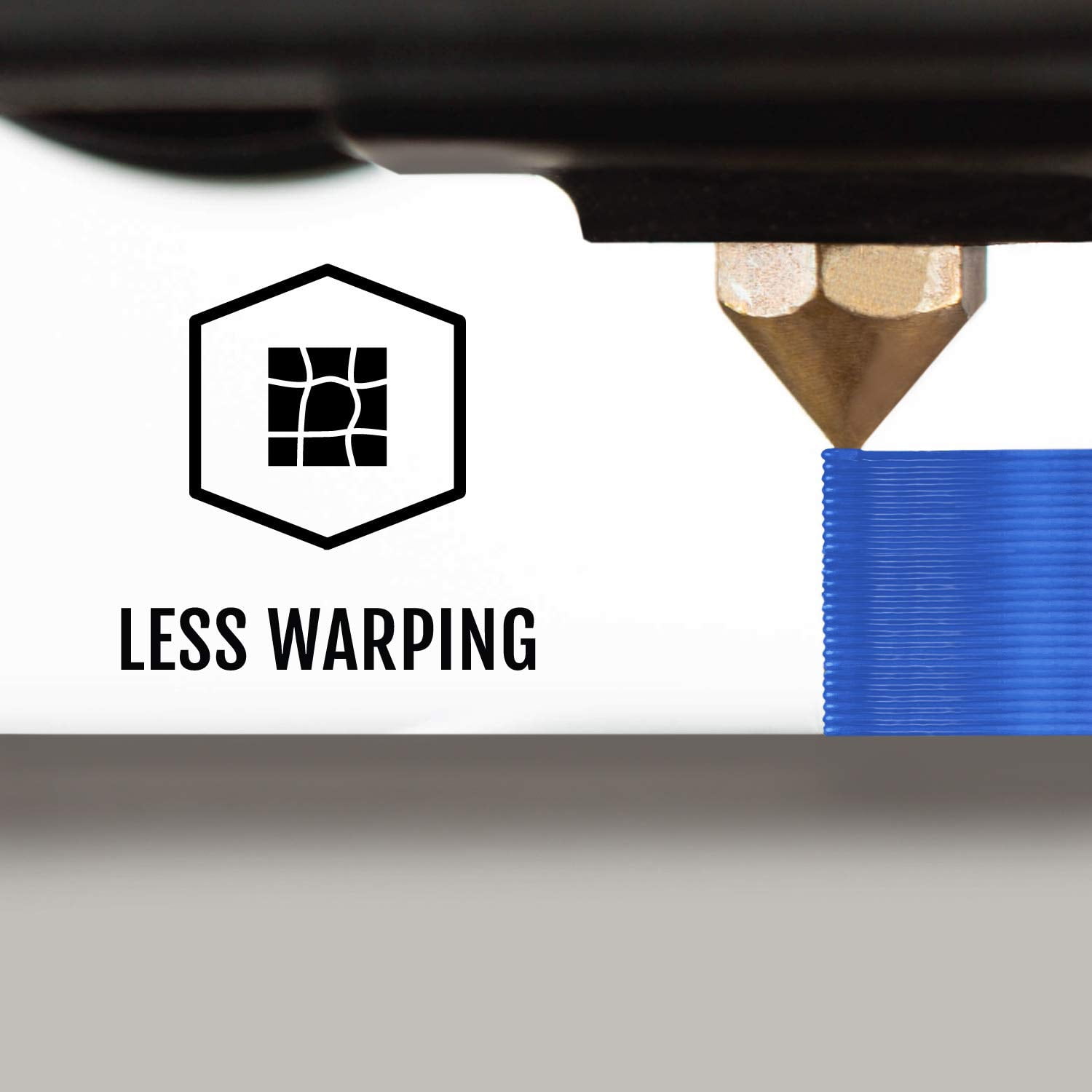 HATCHBOX 3D Printer ABS Filament, Transparent Blue 1kg