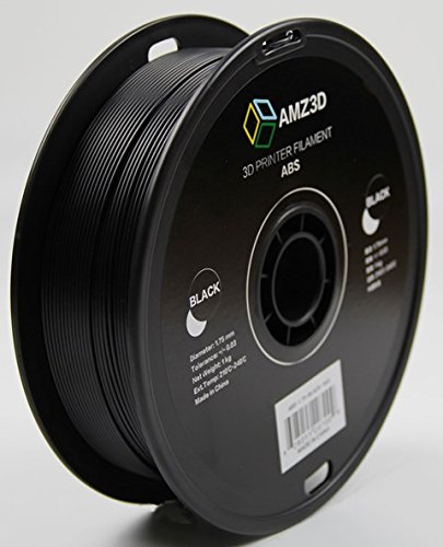 Black ABS 3D Printer Filament, 1kg Spool