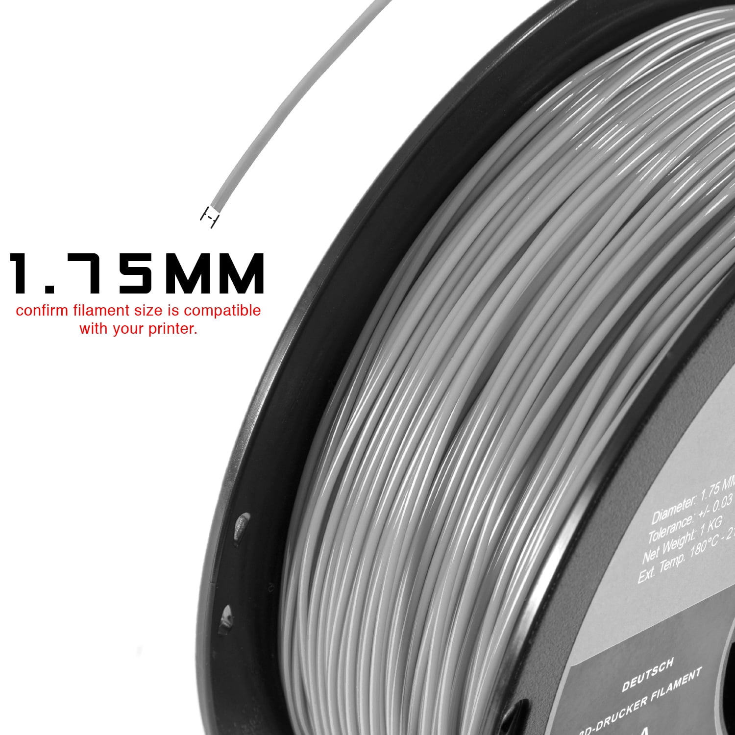 HATCHBOX PETG 3D Filament, 1 kg Spool