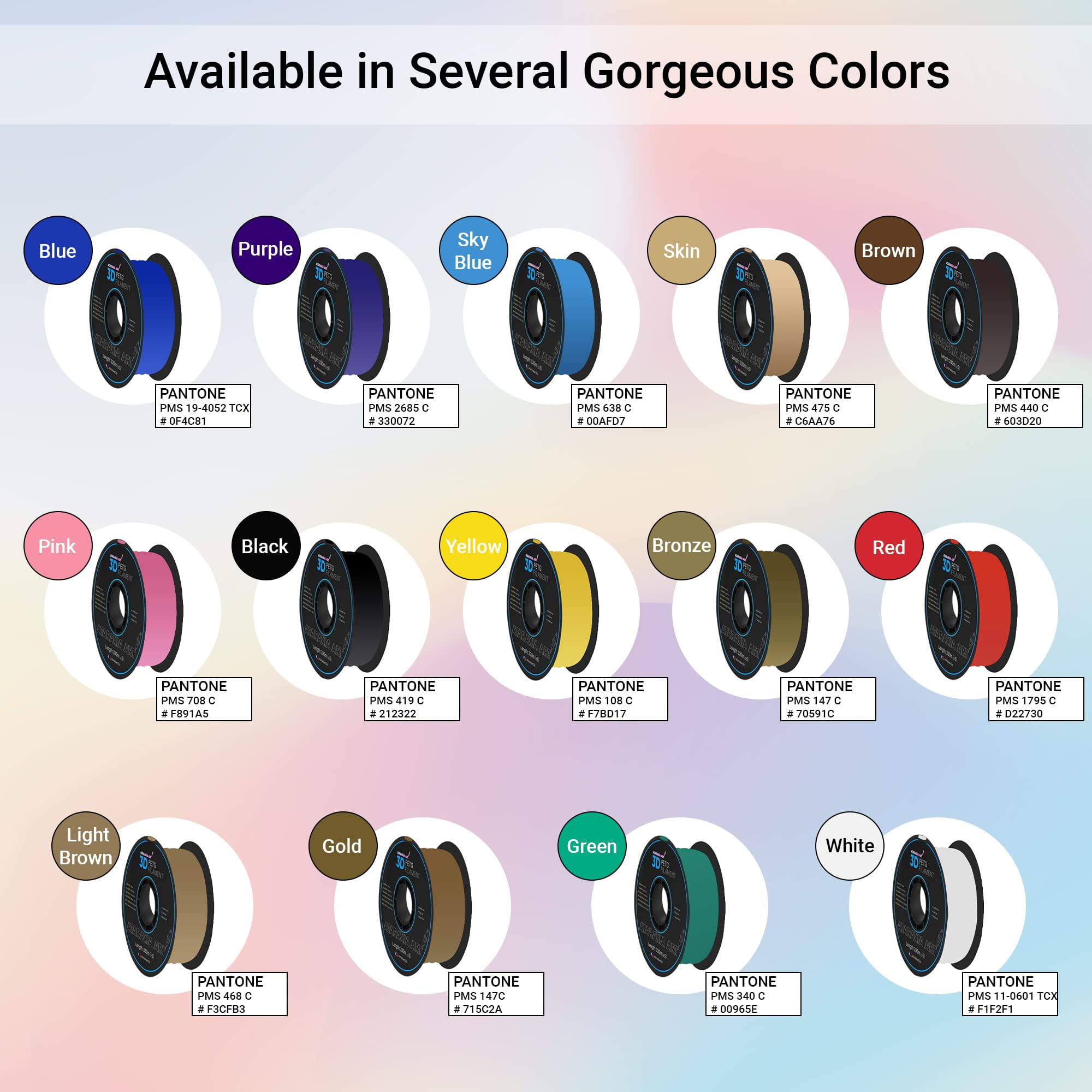 Ataraxia Art PETG Filament 1.75mm - Black