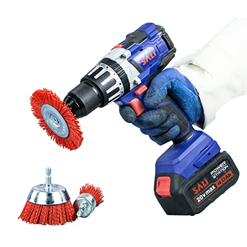 9 Pack Nylon Wire Brush Wheel & Cup Set