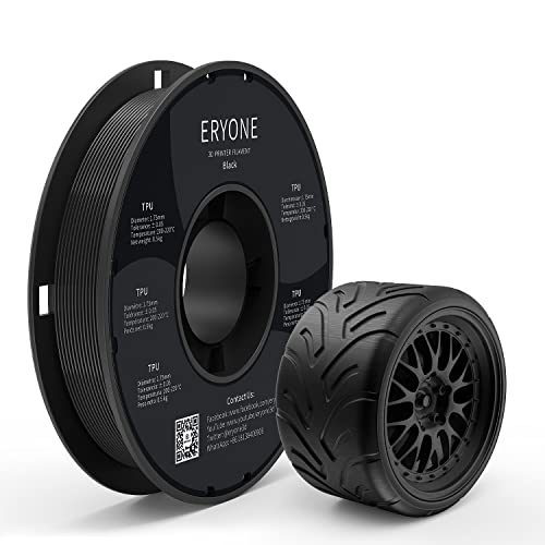 Eryone TPU 3D Printer Filament, Black