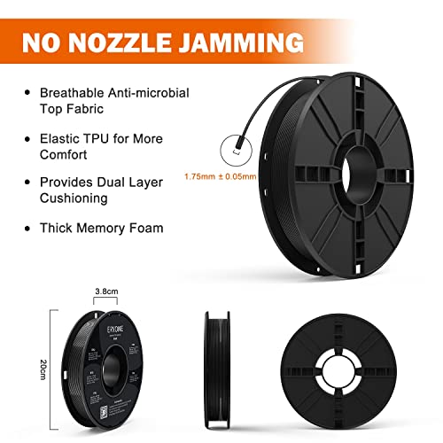 Eryone TPU 3D Printer Filament, Black