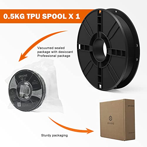 Eryone TPU 3D Printer Filament, Black