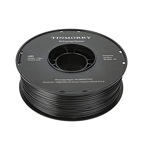 TINMORRY Black ABS Filament for 3D Printing