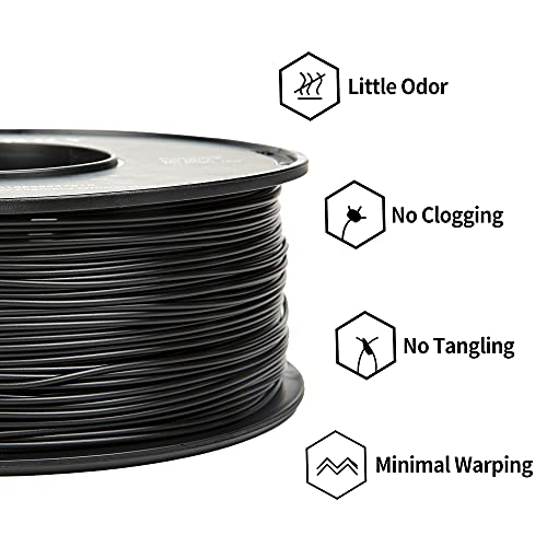 TINMORRY Black ABS Filament for 3D Printing