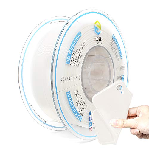 Flexible white TPU filament for 3D printers