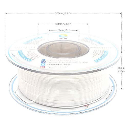 Flexible white TPU filament for 3D printers