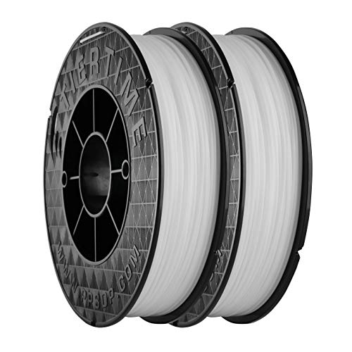 UP Fila Premium ABS 3D Printer Filament, Low Odor, Consistent 1.75mm Diameter,1KG (500g×2 Spools), White