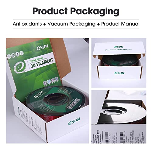 eSUN 1.75mm PETG Filament - Solid Black 1KG