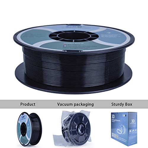 Black PETG 3D Printer Filament 1.75mm