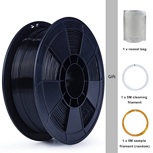 Black PETG 3D Printer Filament 1.75mm