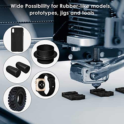 Black 3D TPU Flex Filament 1.75mm - 1kg