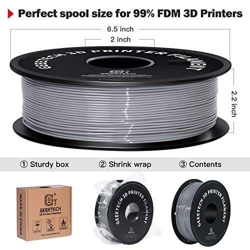 Flexible TPU Filament for 3D Printing (Gray)