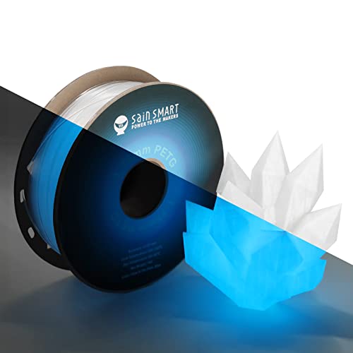 Glow-in-the-Dark Blue PETG 3D Printer Filament 1.75mm