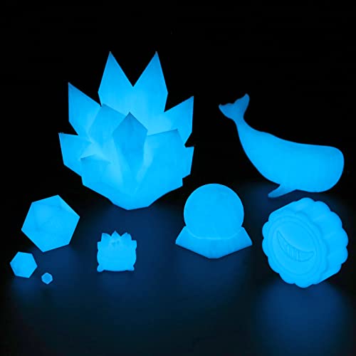 Glow-in-the-Dark Blue PETG 3D Printer Filament 1.75mm