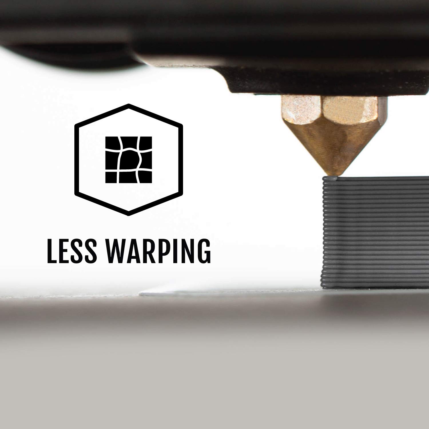 HATCHBOX 1.75mm Silver ABS 3D Printer Filament