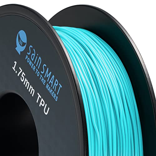 Neon Cyan Flexible TPU 3D Printer Filament