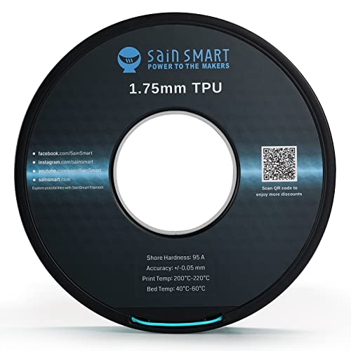 Neon Cyan Flexible TPU 3D Printer Filament