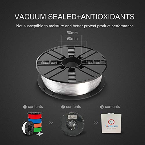 Novamaker PETG 3D Printer Filament - Transparent 1kg