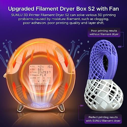 SUNLU 3D filament dryer and storage box
