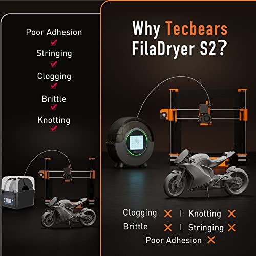 TECBEARS FilaDryer: 360° Heating for 3D Printing Filament