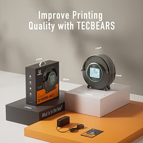 TECBEARS FilaDryer: 360° Heating for 3D Printing Filament