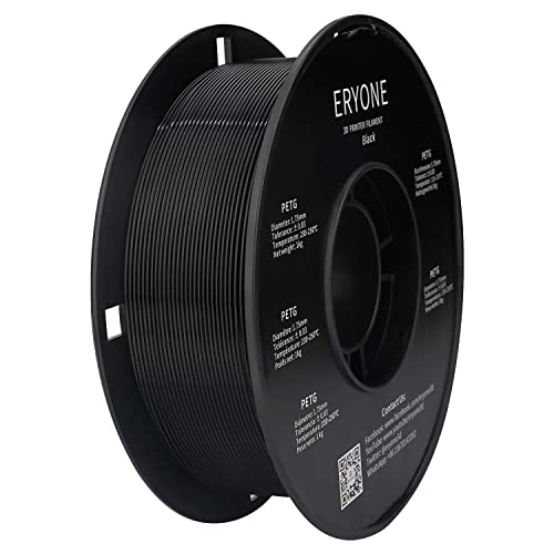 ERYONE 1.75mm PETG Filament - 1KG Black