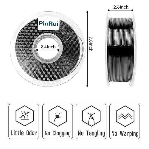 Black PETG 3D Printer Filament - 1kg