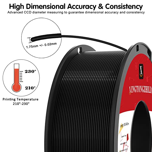 PETG+ 3D Printer Filament 1.75mm - Black