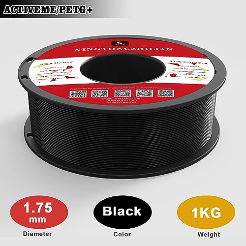 PETG+ 3D Printer Filament 1.75mm - Black