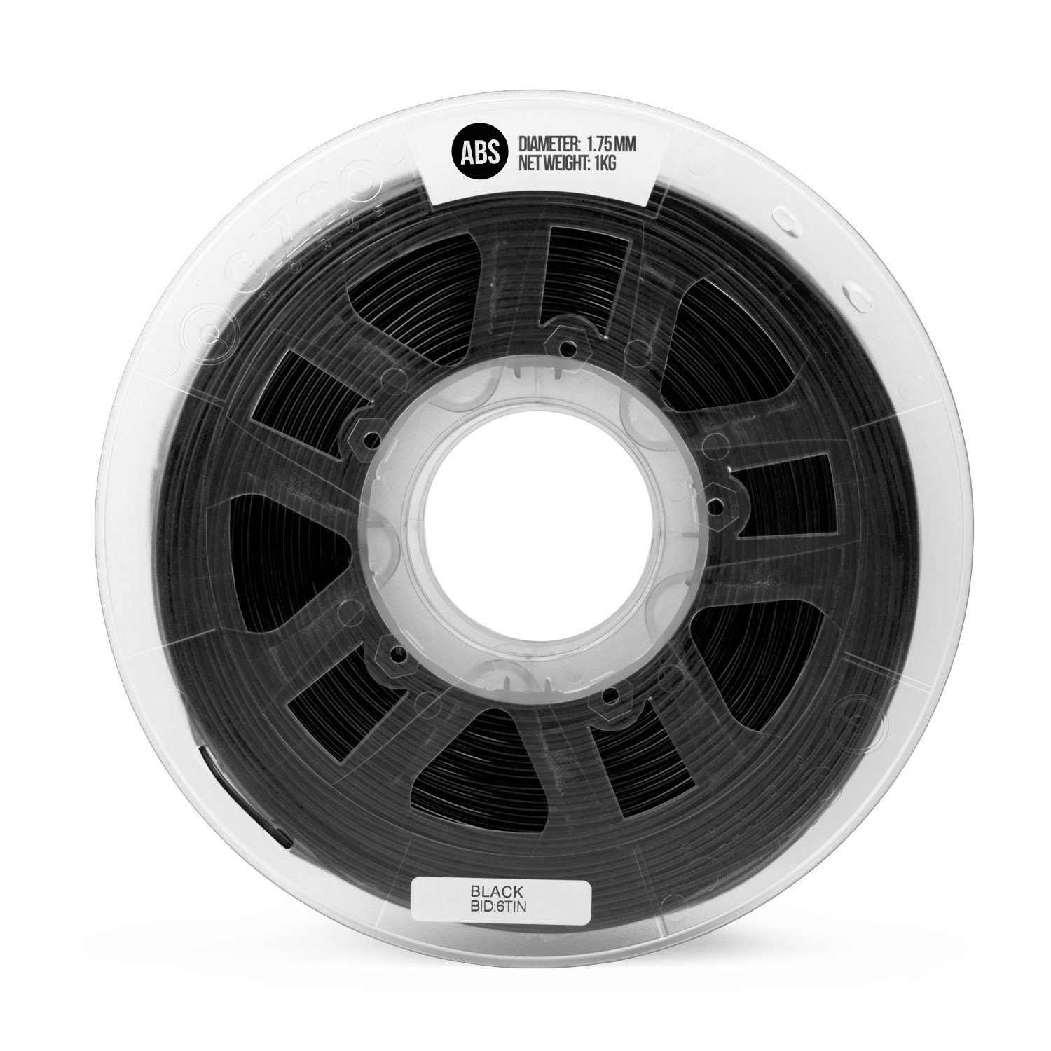 Gizmo Dorks 1.75mm ABS Filament for 3D Printers 1 kg, Black