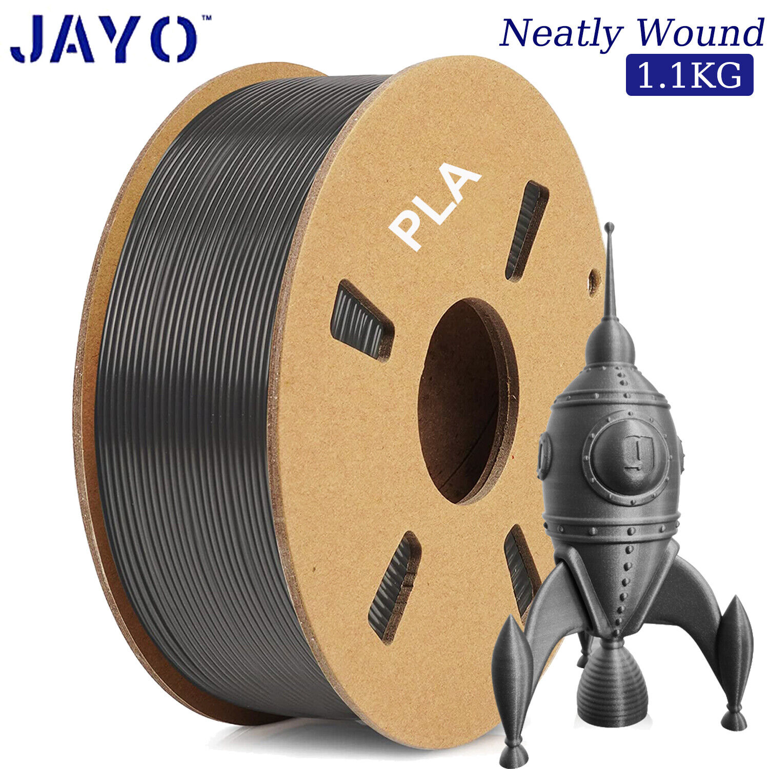 JAYO PLA PETG PLA+ SILK ABS TPU 3D Printer Filament 1.75mm 1KG 250G Multicolor