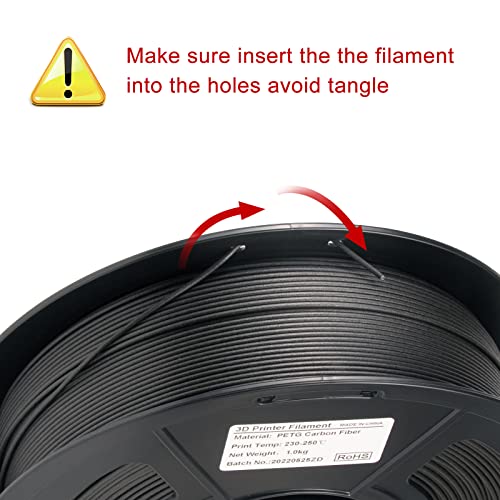 Carbon Fiber PETG Filament - Matte Black