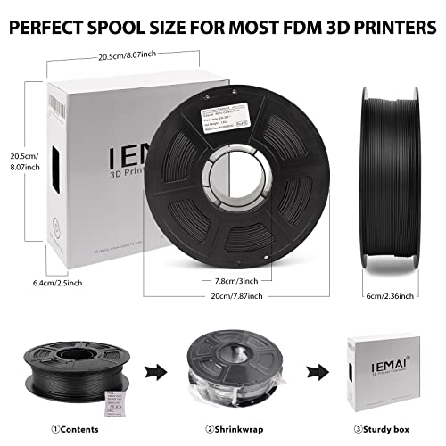 Carbon Fiber PETG Filament - Matte Black