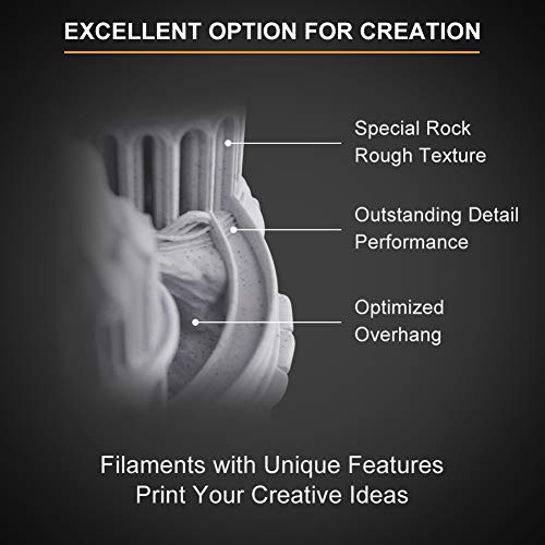 Rock White 3D Printer Filament 1.75mm