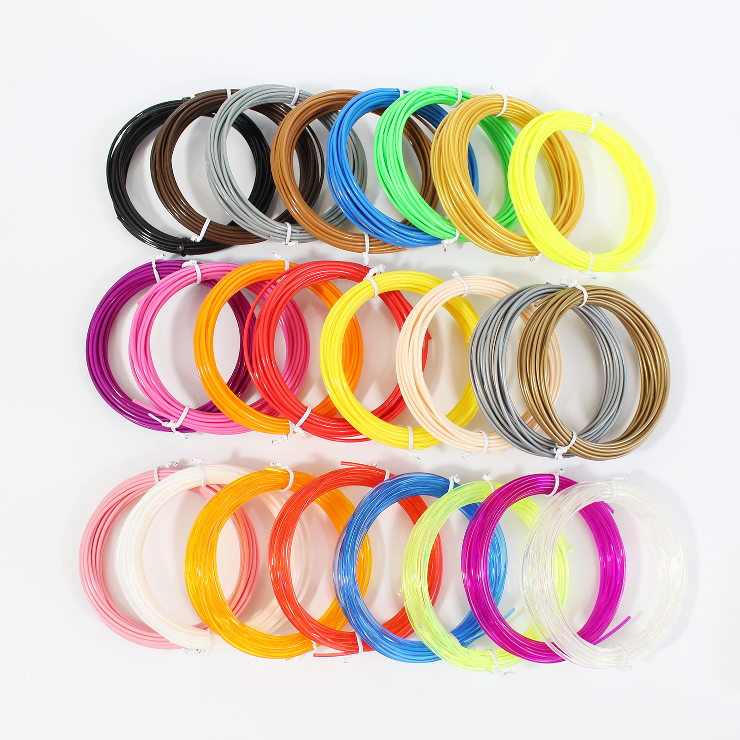 20 Color 1.75mm PLA Filament for 3D Pen