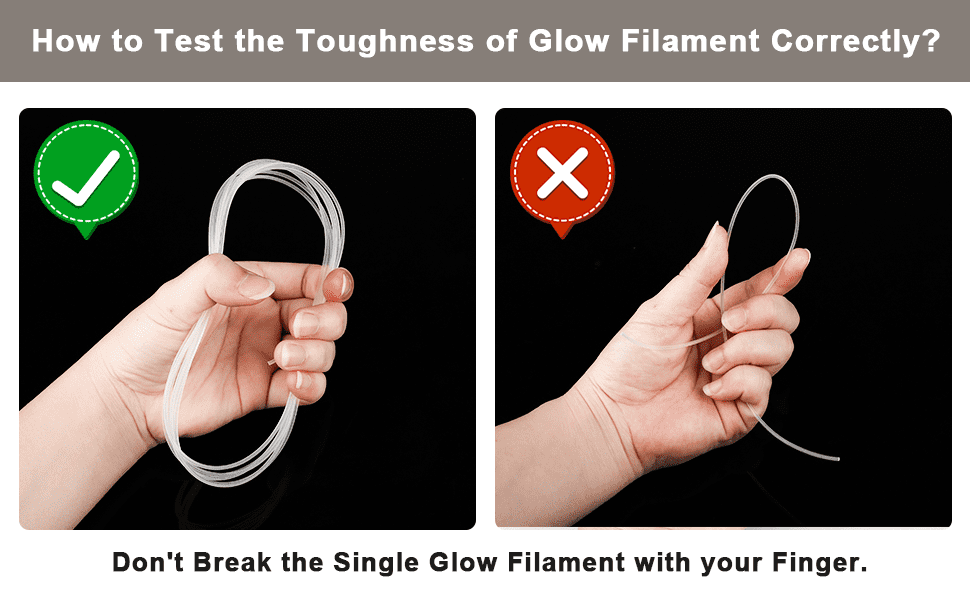 Color-changing Glow in the Dark Filament
