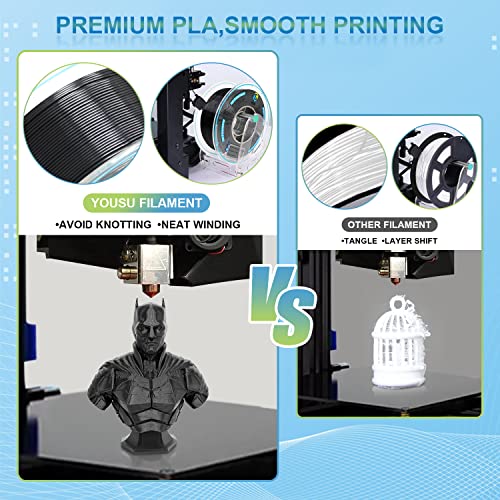 Black PLA Filament for 3D Printer & Pen