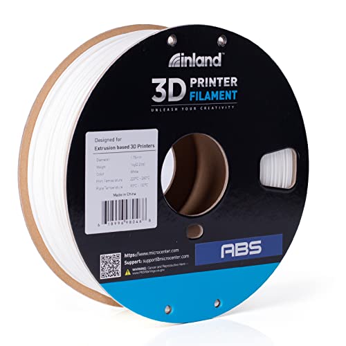 White ABS 3D Printer Filament - 1kg Spool