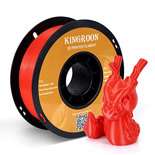 Red 1kg PLA Filament with 0.03mm Accuracy