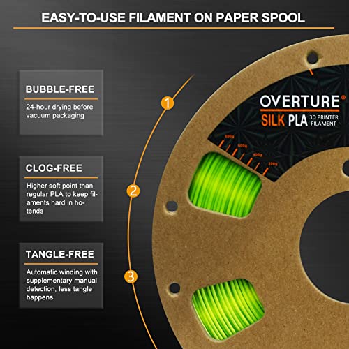 Silk Neon Green 3D Printer Filament